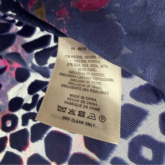 Anthropologie Floreat Japonica Velvet Burnout Printed Kimono Top M Date Night - Picture 4 of 6